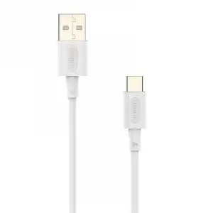 Nubbeh Elisium Cable USB-A a USB-C Tpe 1m 3A Blanco