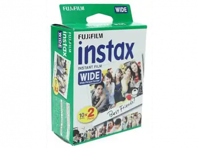 Película fotográfica - Fujifilm Instax Wide Film, 20 hojas