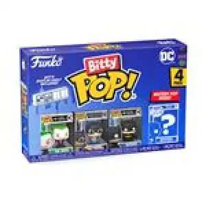 Set 4 figuas Funko Bitty Pop DC Joker + Batgirl + Batman + Figura Sorpresa 2cm