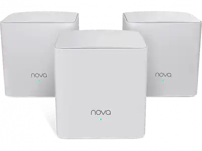 Sistema Wifi Mesh - Tenda Nova MW5C, Pack de 3, AC1200, WiFi Doble Banda, Gigabit, Hasta 300m², Control por App