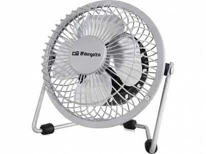 Ventilador de sobremesa - Orbegozo PW 1025, 8 W, Carga USB, Aspas 10 cm, Gris