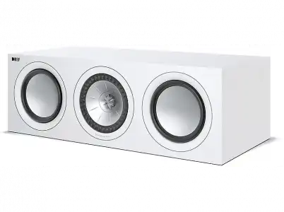 Altavoz central - KEF Q650c, 150 W, 64Hz-28KHz (± 3db), 8Ω, 87dB, Central 2.5 vías, Bass Réflex, Blanco