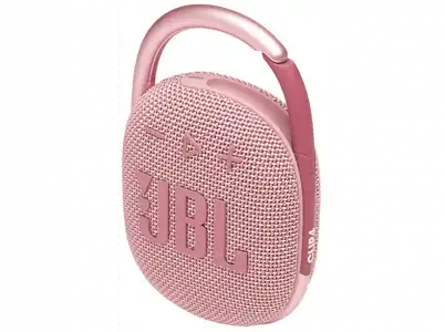 Altavoz inalámbrico - JBL Clip 4, 5 W, 10 horas, Bluetooth 5.1, IP67, Clip&Play, Rosa