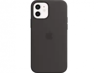 APPLE funda silicona con MagSafe para el iPhone 12 y Pro, Negro