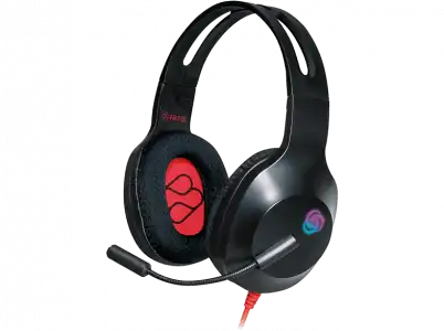 Auriculares gaming - FR-TEC Typhoon, con Luz LED RGB, Para PS5, PS4, Xbox Series X/S, Nintendo Switch, One, PC y Mac, Negro