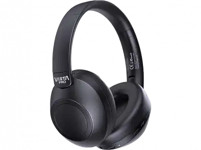 Auriculares inalámbricos - Vieta Pro Way 3, Dual Pairing, Gaming Mode, Doble plegado, 50 hs, Negro