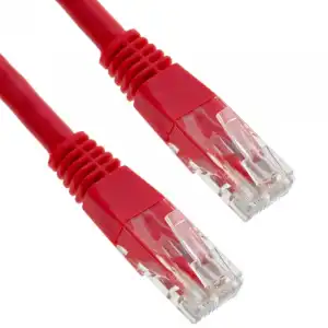BeMatik Cable de Red UTP RJ45 Cat.6 20m Rojo