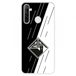 Funda Para Realme 6i Del Académica De Coimbra Escudo Bicolor - Licencia Oficial Académica De Coimbra