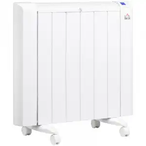 HomCom Radiador Eléctrico 1500W Blanco