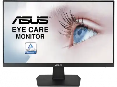 Monitor - ASUS Eye Care VA27EHE, 27" FHD, IPS, 5 ms, 75 Hz, Flicker-free, Ultra Low Blue Light, VESA, Negro