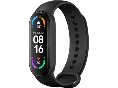 Pulsera de actividad - Xiaomi Mi Smart Band 6, 1.56", AMOLED, Sensor cardíaco, 14 días, TPU, 5 ATM, Negro