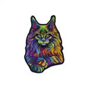 Puzzle de madera Wood City Rainbow wild cat mediano 150 piezas