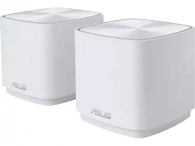 Sistema WiFi Mesh - Asus XD4 Plus (W-2-PK), 2 pack, 1.8 Gbit/s, puertos Ethernet, Hasta 306 m², Blanco