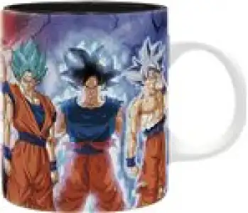 Taza Dragon Ball Goku y sus transformaciones 320ml