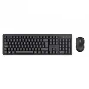 Trust TKM-360 Combo Teclado Inalámbrico + Ratón Inalámbricos 1600DPI Negros