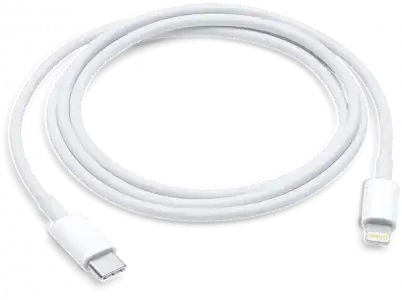 APPLE Cable USB-C a Lightning, para iPhone, iPad o iPod, 1 metro, Blanco