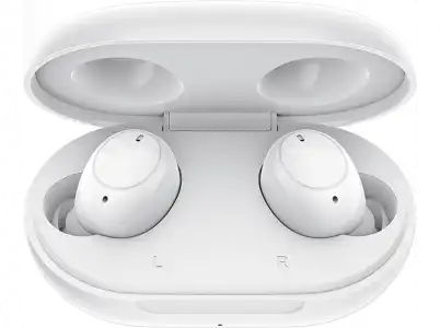 Auriculares True Wireless - OPPO Enco W12, TWS, De botón, BT, Hasta 30 horas, IP54, Blanco + Estuche de carga