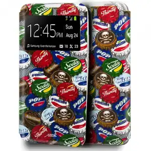 Cool Funda Flip Cover Dibujos Chapas para Samsung N985 Galaxy Note 20 Ultra