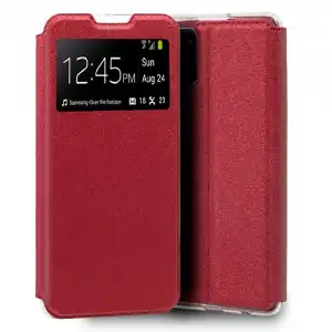 Cool Funda Flip Cover Liso Rojo para Samsung Galaxy S10 Lite