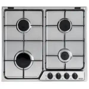 Delonghi Yaf46 Asv Hobs Negro, Plata Integrado Encimera De Gas 4 Zona(s)