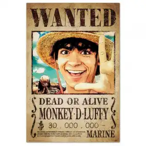 Erik Póster One Piece Netflix Wanted Monkey D. Luffy