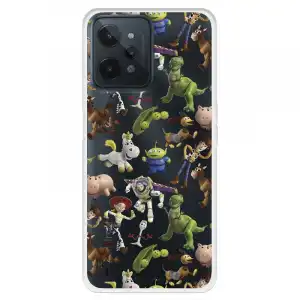Funda Para Realme C31 Oficial De Disney Muñecos Toy Story Siluetas - Toy Story