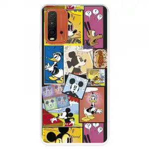 Funda Para Xiaomi Redmi 9t Oficial De Disney Mickey Comic - Clásicos Disney