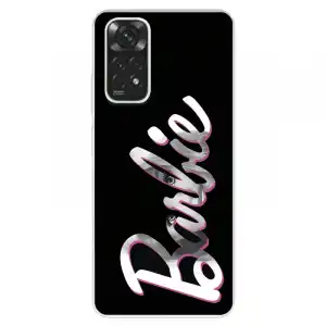 Funda Para Xiaomi Redmi Note 11 Pro 5g Oficial De Mattel Barbie Logo Barbie Silicona Negra - Barbie