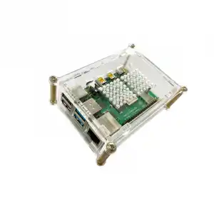 Joy-It RB-CaseP4+01 Carcasa Transparente Acrílica para Raspberry Pi 4