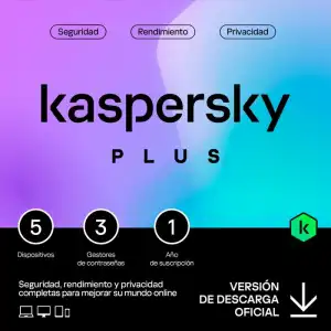 Kaspersky Plus 5 Dispositivos Licencia Digital 1 Año