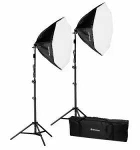 Kit 2 Softboxes Led De Luz Diurna Con Soportes 2x50w Br-2860 Bresser