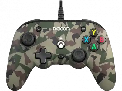 Mando - Nacon Pro Compact, Para Xbox y PC, Con Cable, Verde camuflaje