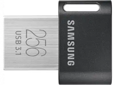 Memoria USB 256 GB - Samsung FIT Titan Gray Plus, 300 MB/s Lectura, 3.1 Flash Drive, Gris