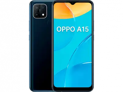 Móvil - OPPO A15, Negro, 32GB, 3GB RAM, 6.5" HD+, MediaTek Helio P35, 4230 mAh, Android