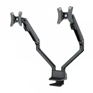 NewStar Soporte Doble Brazo para Monitor 10"/32" VESA 100x100mm Máx 8Kg Negro