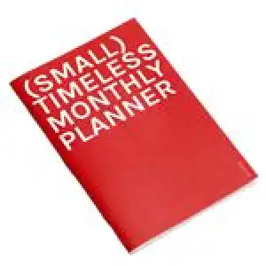 Planificador perpetuo Octagon Design A5 mes visto rojo