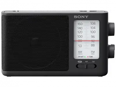 Radio portátil - Sony ICF506.CED, AM/FM, Negro