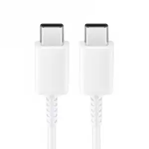 Samsung EP-DW767JWE Cable USB-C a USB-C Carga Rápida 3a 1.8m Blanco