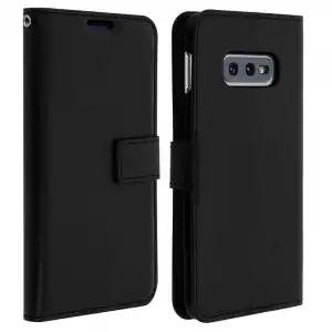Avizar Funda Cartera Vintage Negra para Samsung Galaxy S10e