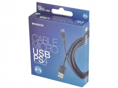 Cable USB - Woxter de Carga Micro USB/ USB, PS4