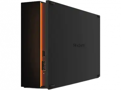 Disco duro externo 16 TB - Seagate Firecuda Gaming Hub STKK16000400, HDD, USB 3.0 Gen 1, LED RGB, Negro