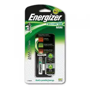 Energizer Recharge Mini Cargador + 2 Pilas AAA 700mAh