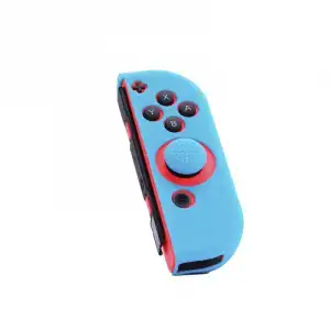 FR-TEC Funda Silicona + Grip para Joy-Con Derecho Azul para Nintendo Switch