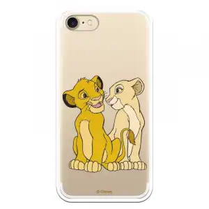Funda Oficial Disney Simba Y Nala Transparente Para Iphone 7 - El Rey León