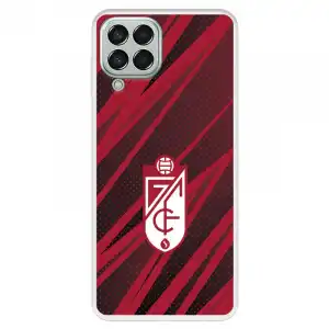 Funda Para Samsung Galaxy M33 5g Del Granada Cf Escudo - Líneas Rojas Y Negras - Licencia Oficial Granada Cf