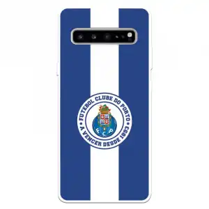 Funda Para Samsung Galaxy S10 Del Fútbol Club Oporto Escudo Rayas Azul Y Blanco - Licencia Oficial Fútbol Club Oporto