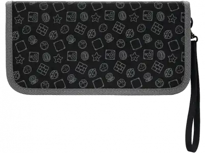 Funda - PDP 500-029-EU Mario Edition, Para Nintendo Switch, Capacidad para 14 tarjetas de juego, Negro