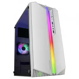 Mars Gaming MC-S1 Caja PC Micro-ATX ARGB USB 3.0 con Ventana Blanco