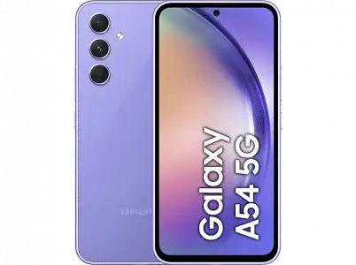 Móvil - Samsung Galaxy A54 5G, Light Purple, 256 GB, 8 GB RAM, 6.4" Full HD+, Exynos 1380, 5000 mAh, Android