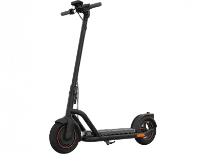 Patinete eléctrico - Navee N65, Hasta 65 km, Doble freno, Luz delantera y trasera, Negro